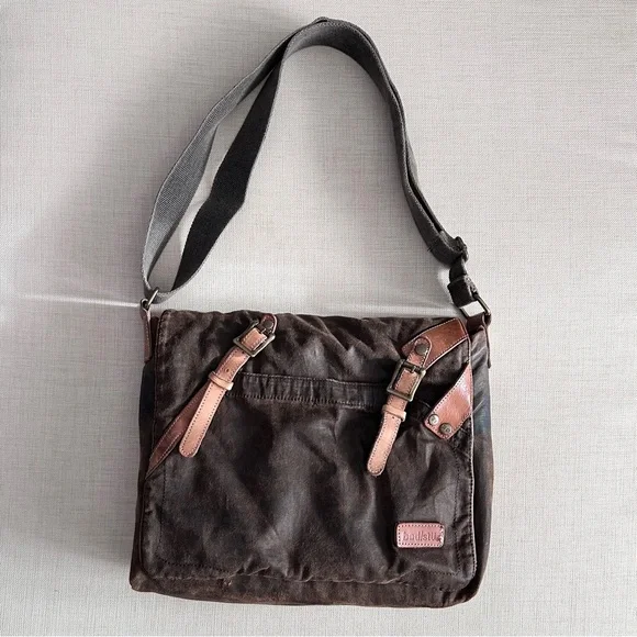 Bed Stu Declan Waxed Canvas Messenger Bag - Picture 3 of 13